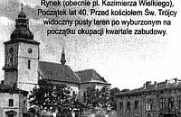 Będzin Stary Rynek lata czterdzieste