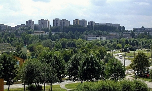 Będzin Syberka - widok z Góry Zamkowej